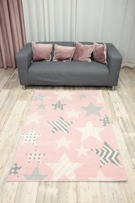 Detský koberec Kiddy E330A-SFS32 rúžový