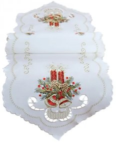 Obrus Červené sviečky 40x140 cm