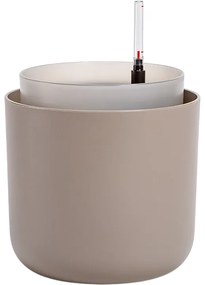 Plastia Samozavlažovací kvetináč Tolita hnedá, pr. 19 cm, pr. 19 cm