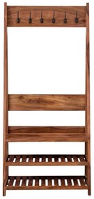 furniture-nabytek.cz - Masívny drevený vešiak s botníkom 80x175x40