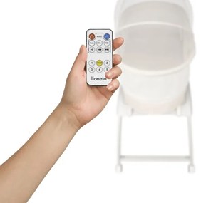 Lionelo - Detská postieľka s váhou CORAL White