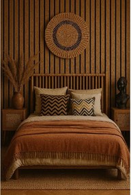 3D Drevené lamely na stenu na filci 255x46cm - DUB SLNEČNÝ