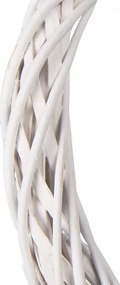Biely antik ratanový veniec Wreath Rattan XXS - Ø 10*2 cm