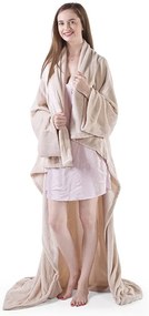 Krémová deka z mäkkého materiálu Šírka: 150 cm | Dĺžka: 180 cm