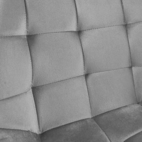 Jedálenská stolička NORMAN zamatová, grafitová