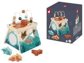 Drevená multifunkčná motorická hračka - Dino