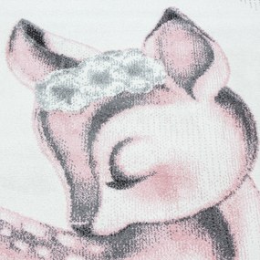 Ayyildiz koberce Detský kusový koberec Bambi 850 pink kruh - 160x160 (priemer) kruh cm