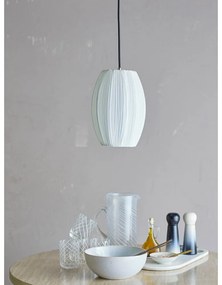 Biele závesné svietidlo s textilným tienidlom ø 21 cm Pica – Bloomingville