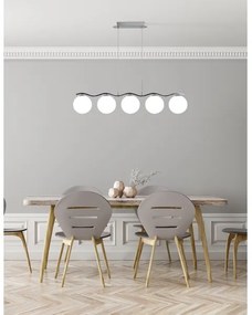 Luster na lanku RAMON 5xG9/40W/230V lesklý chróm