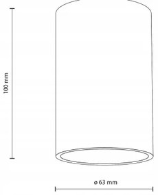 Bodové svietidlo FLARE 1xGU10/10W/230V 10 cm biela
