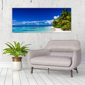 Obraz tropickej pláže (120x50 cm)