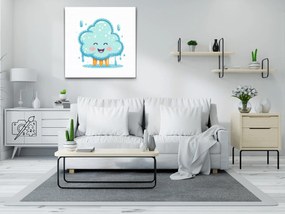 Gario Diamantové maľovanie Šťastný mráčik Rozmery: 50 x 50 cm, Rámovanie: Iba zrolované plátno, Diamanty: Okrúhle