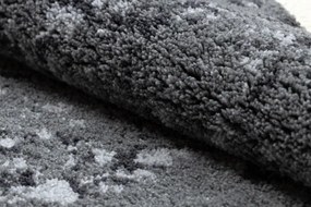 Kúpeľňový koberček FROTTE rozeta, protišmykový, mäkký - sivý