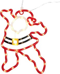 Nástenné LED svietidlo Vianočné Santa – 16*3*32 cm