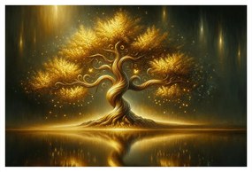 Obraz žiariaci strom života v noci