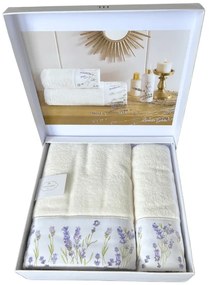 Soft Cotton Osuška a uterák LAVENDER GARDEN v darčekovom balení