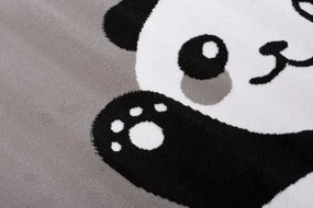 Detský koberec PINKY DE78A Bear Panda Rabbit sivý