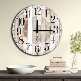 Nástenné hodiny 50 cm 1xAA hnedá