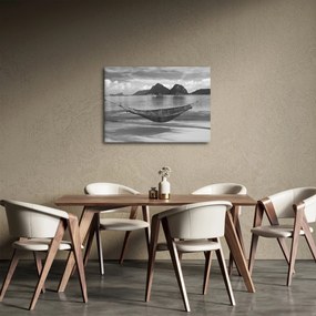 Obraz - Hojdacia sieť na pláži (70x50 cm)