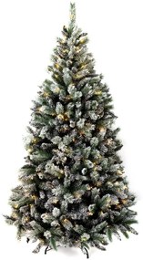 Umelý vianočný stromček Borovica Biela 240cm LED500