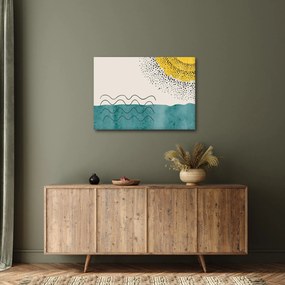 Obraz - Abstraktná maľba pláže N⁰1 (70x50 cm)
