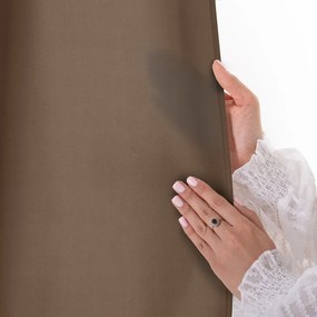 Hnedý dimout záves 140x250 cm Carli Tie – Restilo