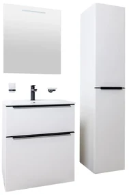 Mereo Mereo, Mailo, kúpeľňová skrinka 61 cm, čierne madlo, MER-CN510SB