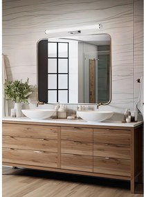 LED nástenné svietidlo v lesklo striebornej farbe Mattimo – Trio