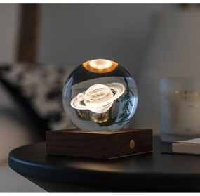 Tmavohnedá svetelná dekorácia na USB Amber – Gingko