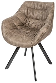 Stolička The Dutch Comfort taupe lakťová opierka