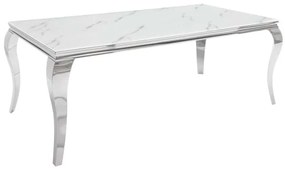 Jedálenský stôl Modern Barock 180cm strieborný - mramor »