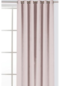 Svetloružový zamatový dimout záves 530x225 cm Velto – Filumi