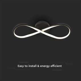 LED Stropné svietidlo LED/24W/230V 3000K čierna