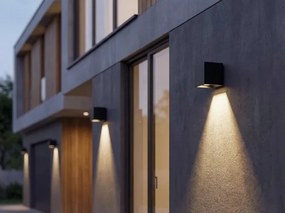 Kanlux 28996-LED Solárne nástenné svietidlo REKA LED/3W/230V 3000/4000/6500K IP65 čierna