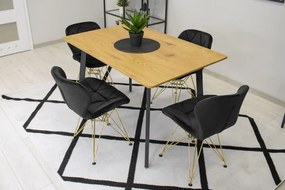 Set štyroch jedálenských stoličiek NEST čierne (4ks)