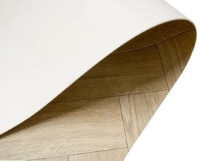 PVC podlaha Hightex Leyton 609M rybia kosť, béžová hnedá