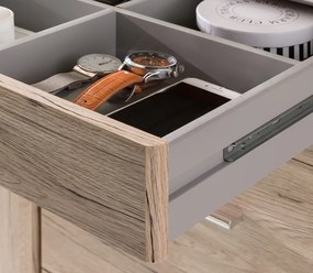 Šatníková skriňa Aachen, 180 cm, dub san remo