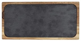 WENKO 55103100 - Krájacia doska BLACK OUTDOOR KITCHEN 30x15 cm hnedá/šedá