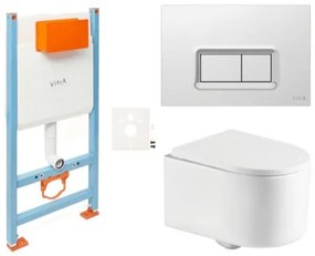 Závesný wc set SAT Tornado do ľahkých stien / predstenová vírové SIKOVSTOR72680, 1 ks