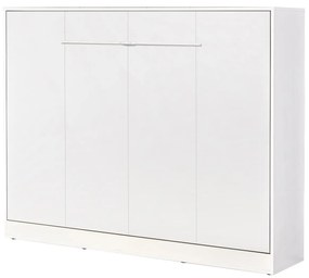 Sklápacia posteľ 140 Perfecto II (biela + biela + biela) (horizontálna) (bez osvetlenia). Akcia -20%. Vlastná spoľahlivá doprava až k Vám domov. 1128901