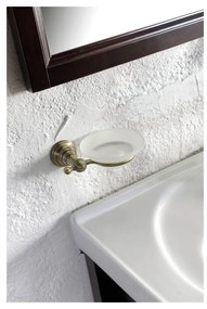 Nástenná mosadzná nádoba na mydlo Sapho Diamond