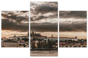 Obraz - zamračená Praha (90x60 cm)