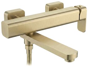 Rea Arlo, vaňová batéria s ručnou sprchovou súpravou, zlatá matná, REA-B0979