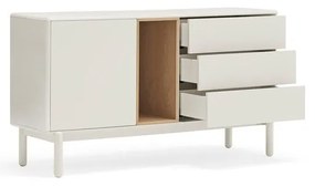 Krémovobiela komoda 140x76x40 cm Corvo – Teulat