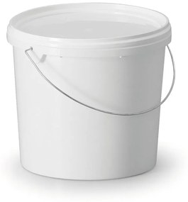 Plastové vedierko s vekom Standard 5 L, drôtené ucho