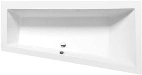 Polysan Polysan, ANDRA R asymetrická vaňa 160x90x45cm, biela, 81541