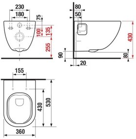 JIKA H8207160000001 - Závesné WC MIO keramika/biela