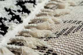 Behúň BERBER SAFI, biely, strapce