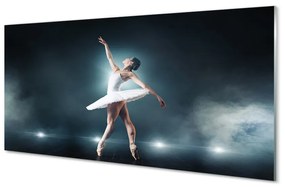 Sklenený obraz Biely balet šaty žena 120x60 cm