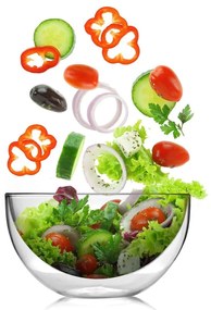 Sklenená dvojstenná servírovacia misa Vialli Design Double, 500 ml